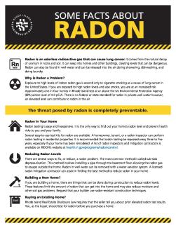 Some Facts About Radon